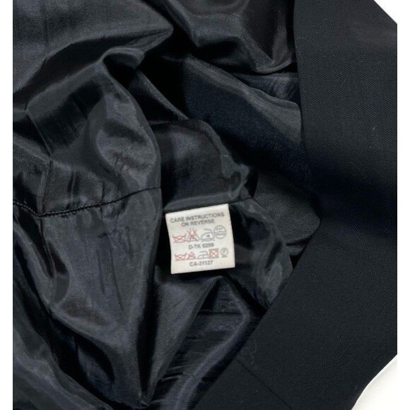 Vintage DKNY Donna Karin 100% Wool Skirt Women Sz 14 90s Y2K Retro Short Pencil - Picture 8 of 9